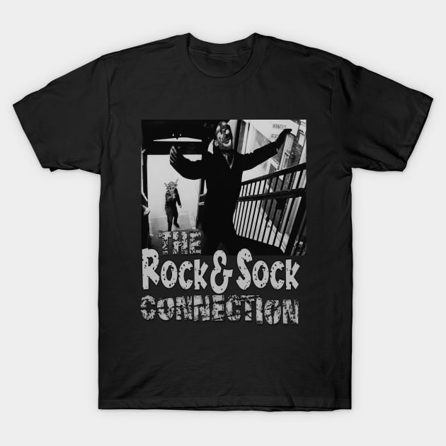 The Rock & Sock Connection, Vintage Wrestling Comedy. T-Shirt by The Dark Vestiary